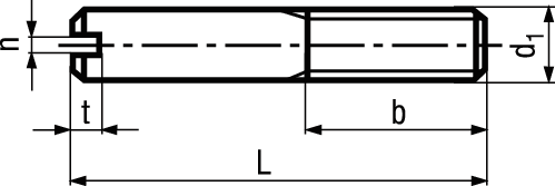 Schaftschr Kegelkuppe+Schlitz vzb BN433 DIN427 M10x50 - Bossard Schrauben