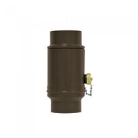 Wassersammler Inkl. Kunstoffanschluss Ø80 mm P.10 braun 203121 - PREFA Dachentwässerungssysteme