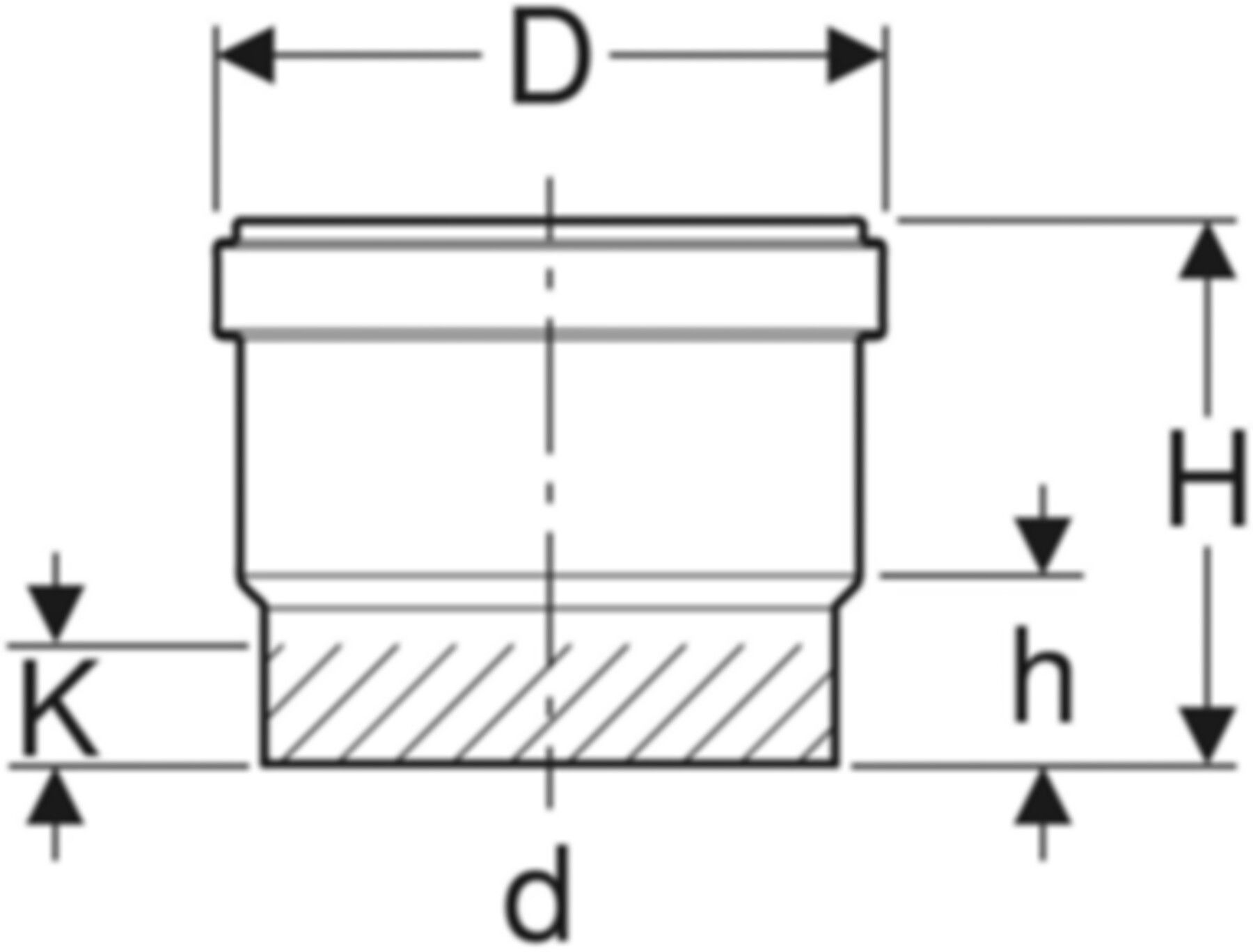 Steckmuffe 32mm 379.768.16.3 - Geberit-PE-Formstücke