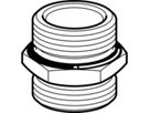 Übergang Eurkouns mit AG 3/4" - 3/4" 641.533.00.1 - Geberit-Push Fit-Formstücke