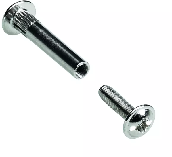 Hettich Verbindungsschraube Set vernickelt, mit Hülse, M4 x 28-38mm, à 10 Stk - Diverse Möbelbeschläge und Zubehör
