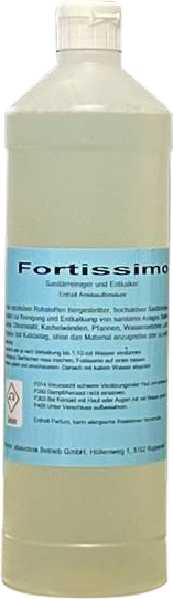 FORTISSIMO Sanitärreiniger / Entkalker 1l, aus natürlichen Rohstoffen - Reinigung