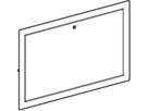 Türe zu Verteilerschrank 650.421.IH.2 B 750 mm H 498 mm RAL 9016 - Geberit-Push Fit-Formstücke
