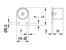 Handlaufsteckrohr mit eins eck Wandpl 33.7 mm geschliffen 126838 - INOXTECH-Handlauf-/Geländer-System
