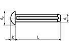 Halbrundkerbnägel KN 4 St vzb BN893 DIN1476 4x16 - Bossard Schrauben