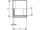 Reduktionen kurz Stutzen/Muffe 20-16 mm 721 900 334 - GF Hart PVC-U Formstücke