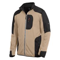 FHB RALF Jersey-Fleece-Jacke beige-schwarz Gr. 2XL - Textilien