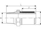 ELGEF Übergangsadapter Stahl mit AG d 63mm - 2" 724 920 711 - ELGEF Plus Elektroschweissfittinge