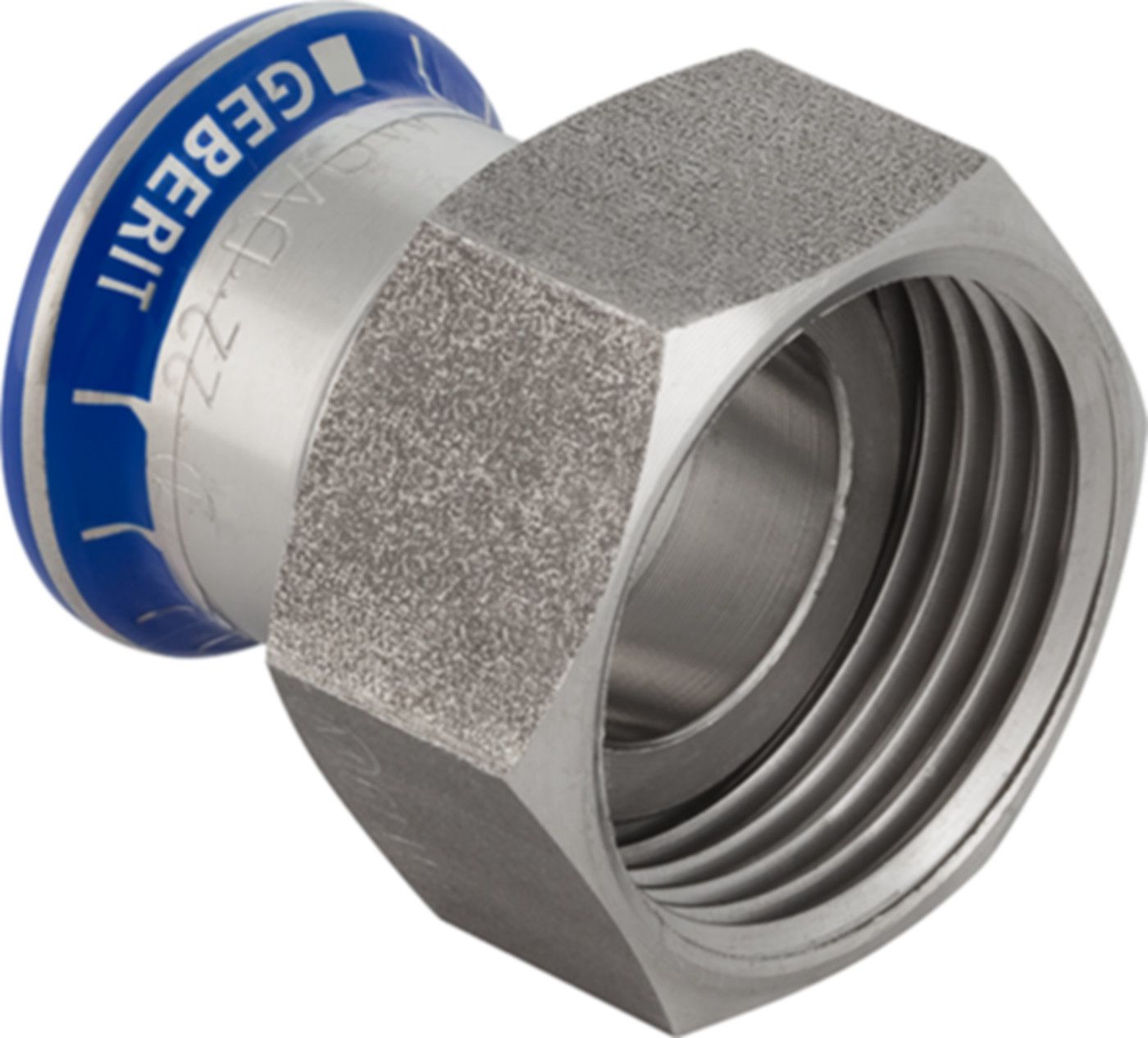Übergangsverschraubung 18mm-3/4"" 35133 Überwurfmutter Edelstahl - Mapress-Sanitär-Presssystem-Formstücke