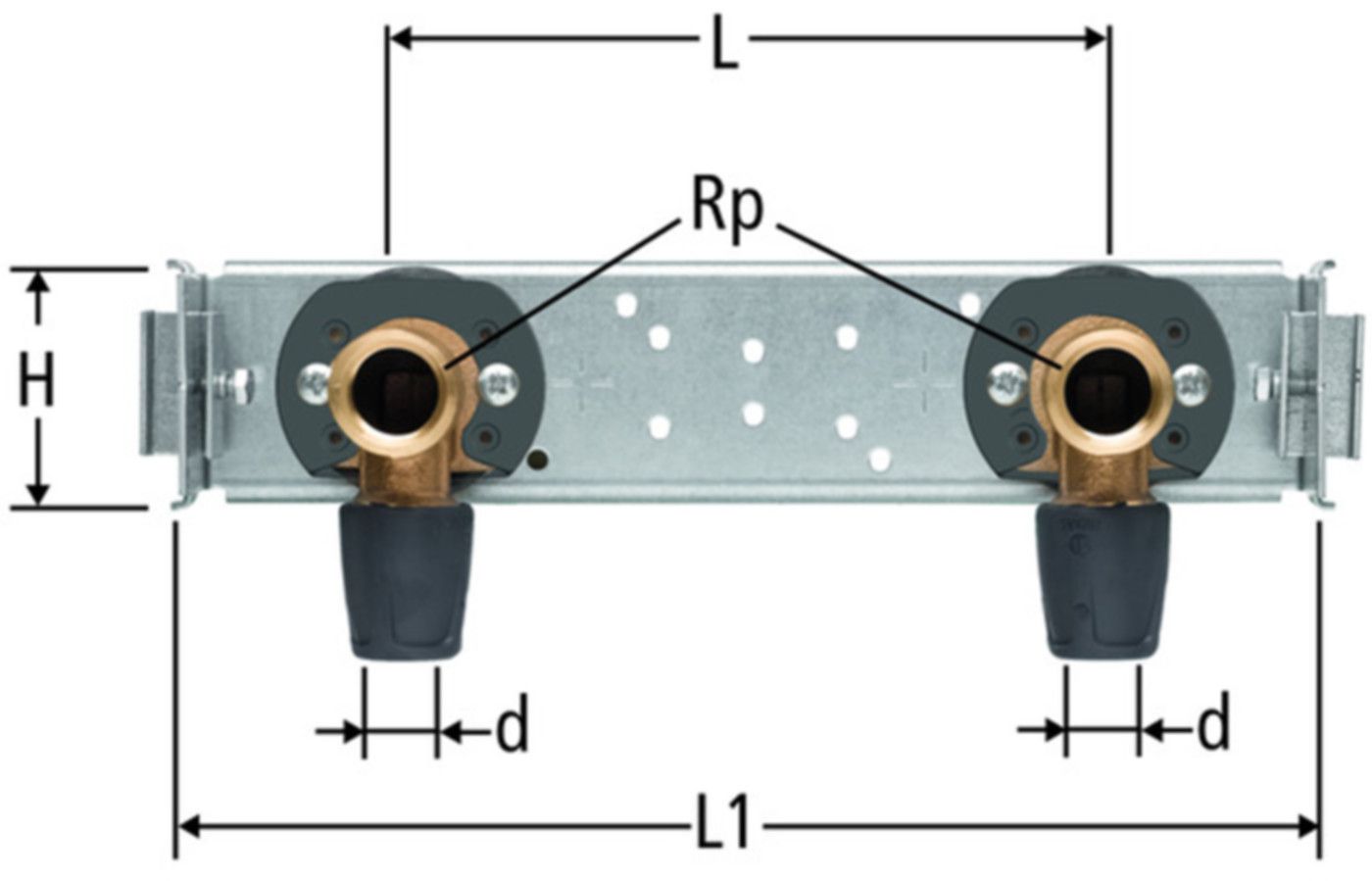 Armaturenträger NUSSBAUM Optiflex-Profix