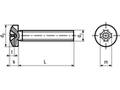 Linsenschr Phil St 4.8 vzb BN384 DIN7985A M10x35 - Bossard Schrauben