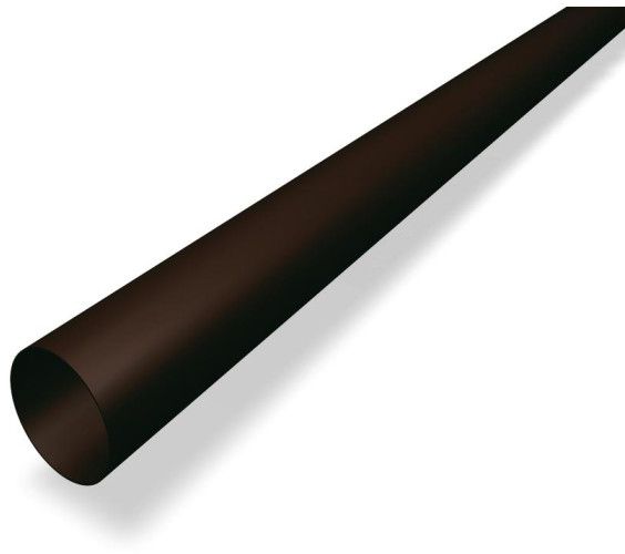 Ablaufrohr à 3m 120 mm P.10 nussbraun 220066 - PREFA Dachentwässerungssysteme