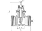 Schraubmuffenschieber PN 10/16 4004 DN 200 - Wild Armaturen