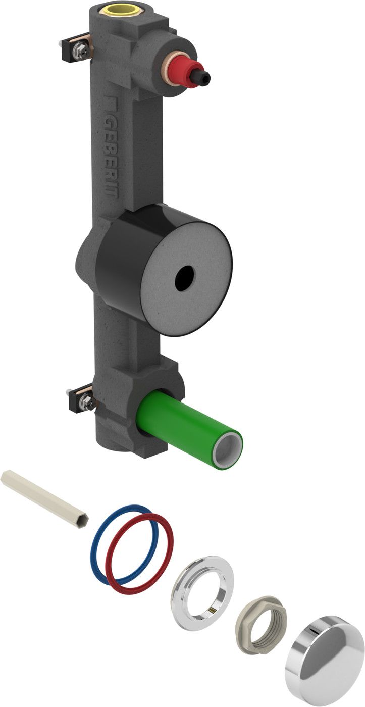 Wasserzählerstrecke 3/4" 603.098.21.1 mit UP-Ventil und Anschluss-T-Stück - Geberit Systemventile / Armaturen