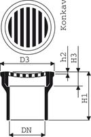 Fig. 1522 012 00 1to - Bodenabläufe von Roll