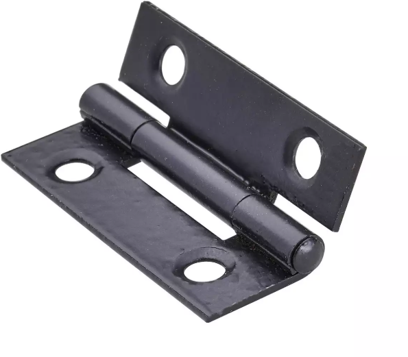 Hettich Scharnier Stahl schwarz, 40 x 25 x 1mm, à 2 Stk - Diverse Möbelbeschläge und Zubehör