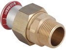 Übergang lösbar mit AG 42mm-11/2" 25339 Überwurfmutter Messing - Mapress-Heizungs-Formstücke