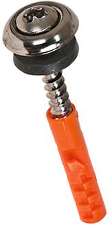 Fassadenschr Cuvette INOX A2 BN20801 Ø4,5x35/24(X25) mit Dübel - Fassadenschrauben