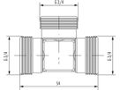 Kupplungs-T f/MKV G 3/4"x3/4"x3/4" 2 253 3495 01 - Hummel Programm