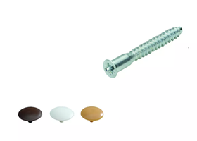 Hettich Verbindungsschraube verzinkt, PZ 6.3 x 50mm, m. Kappe, à 16 Stk - Diverse Möbelbeschläge und Zubehör