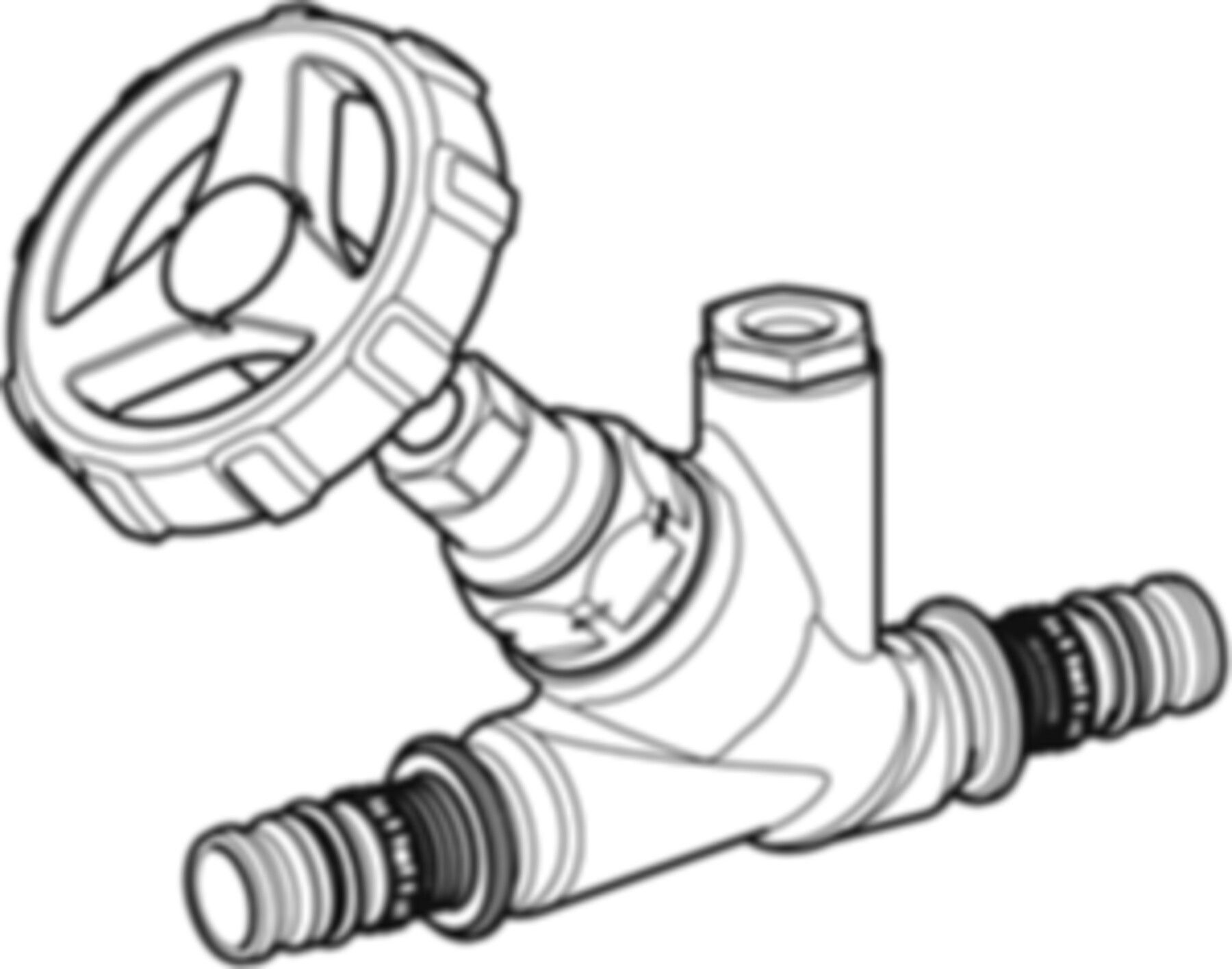 Schrägsitzventil DN15 20mm 602.032.00.1 - Geberit Systemventile / Armaturen