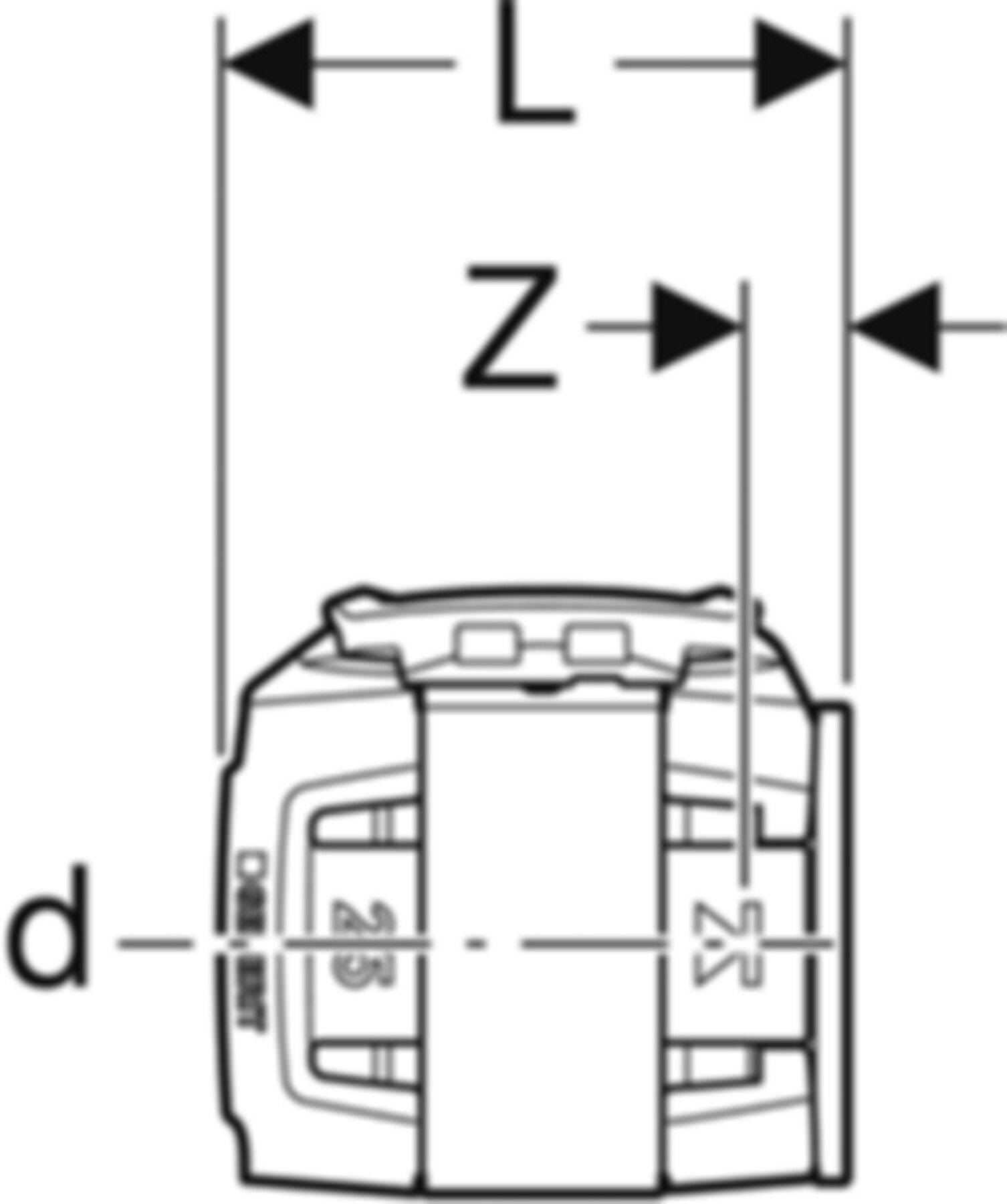 Rohr-Endstopfen 25mm 620.742.00.1 - Geberit FlowFit-Rohre/Formstücke