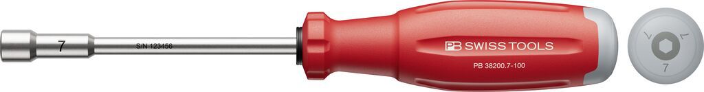 PB Steckschlüssel, SwissGrip Evo PB 38200 , Gr. 7 , L=100mm - Schraubenzieher