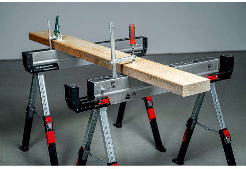 Arbeitsbock-Set MAB 82 H=615-820mm , Max 590 Kg/stk - Metabo Elektrowerkzeuge