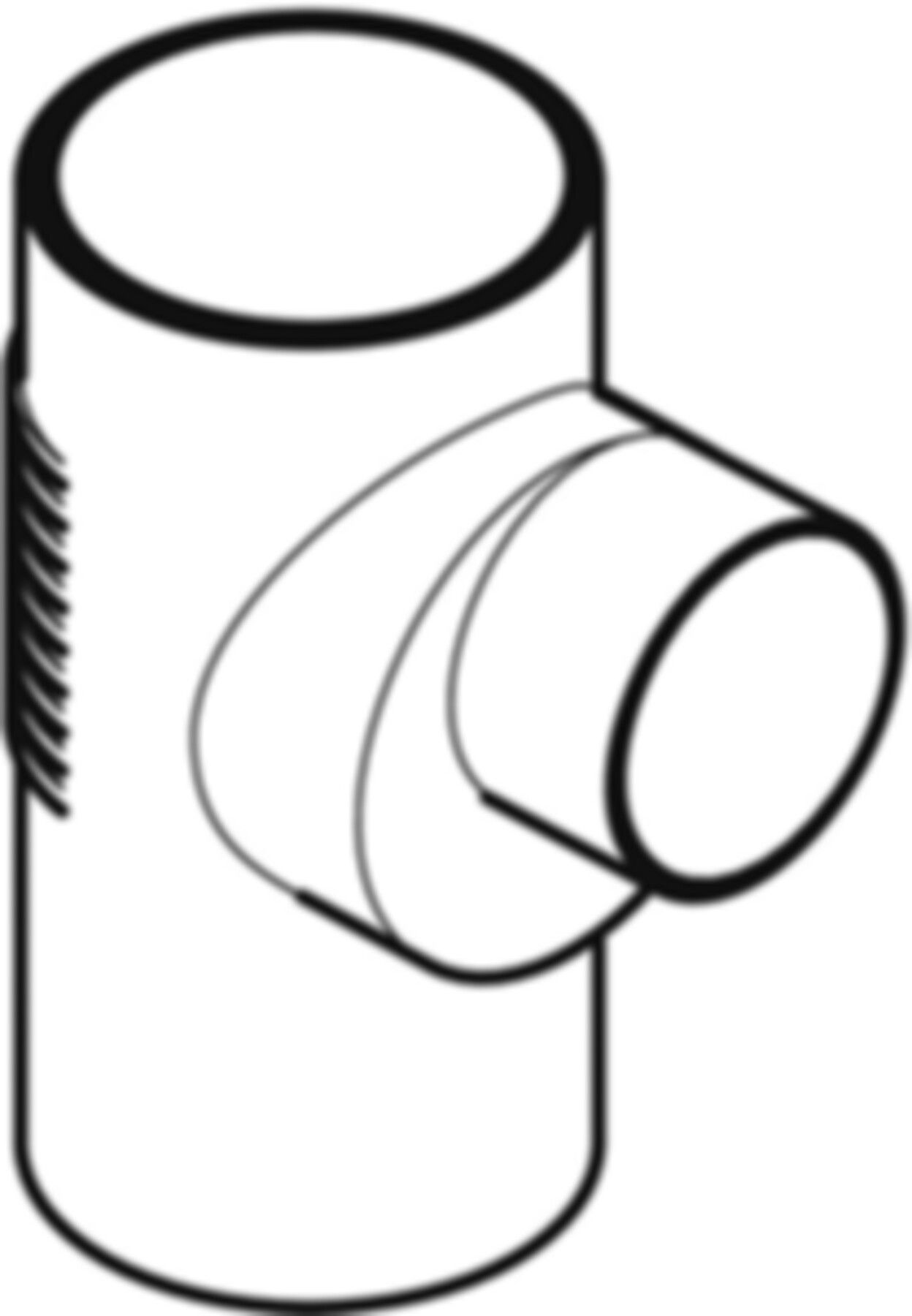 Abzweig 88.5° d160/160mm 315.148.14.1 - Geberit-PE-Silent-Formstücke