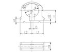 Klip-it Rohrklemmen Typ 061 32 mm PP schwarz, UV-beständig 167 061 038 - GF Hart PVC-U Formstücke