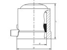 Kappe für Druckanbohrarmaturen K d 50mm 612 310 (Karton à 30 Stk.) - Frialen Elektroschweissfittinge