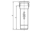 Verlängerung 526 V 3/4" x 100 mm 770 526 232 - GF verz. Tempergussfittings