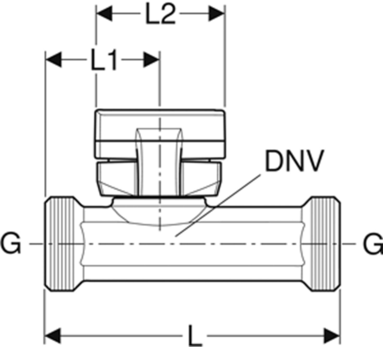 Temperatur- und Volumenstromsensor 1" für GEBUS 616.252.00.1 - Geberit Systemventile / Armaturen
