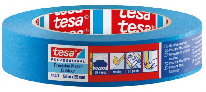 TESA Präzision UV PLUS B= 25mm, L= 50m, Art. 3210168 - Kleben