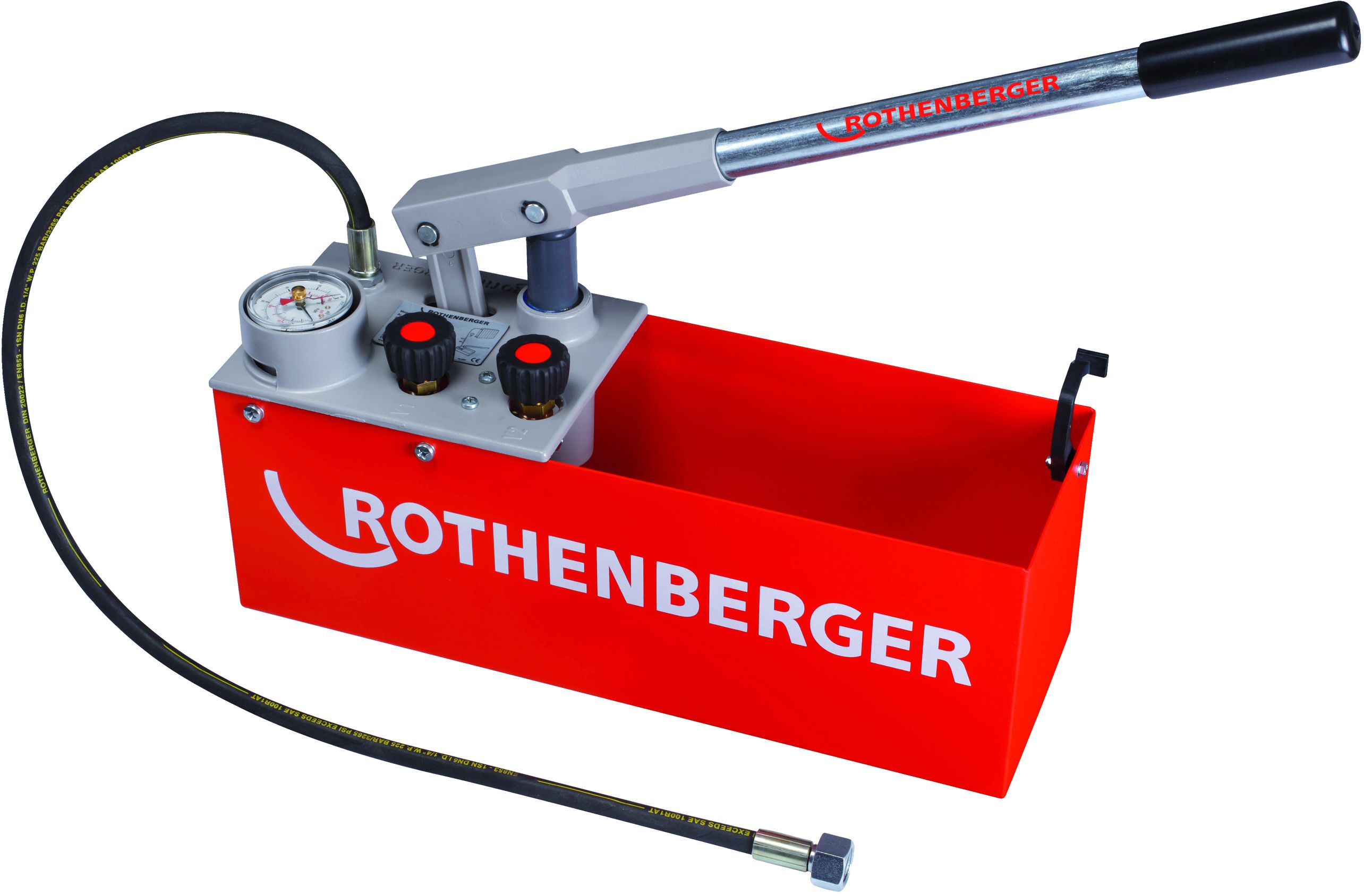 ROTHENBERGER Prüfpumpe, RP 50-S 6.0200, 12l, 0 - 60bar mit 1bar-Teilung - Sanitärwerkzeuge