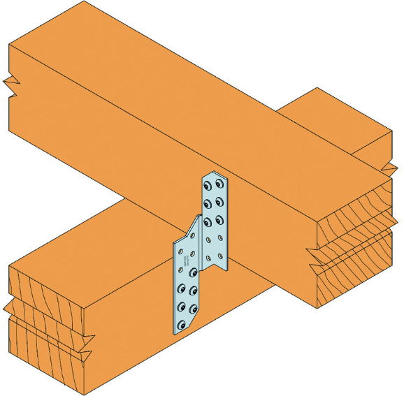 SIMPSON SPF 210R Sparrenpfettenanker rechts 210x32.5x2mm, verzinkt - Holzverbinder