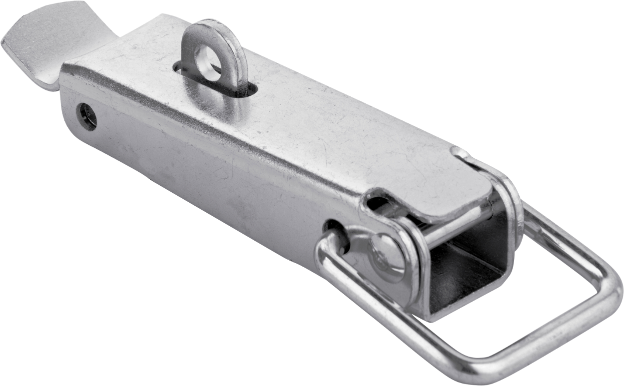 CHARMAG Kistenverschluss mit Oese L=112mm, verzinkt - Scharniere, Verschlüsse und Zubehör