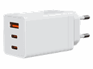 Ladeadapter, 2xUSB-C, 1xUSB-A, 67W weiss, 230V, max. 5.85 A - Elektrozubehör