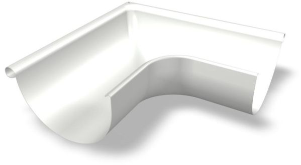 PREFA Rinnenwinkel 90°, außen, 250 mm P.10 Prefaweiß - PREFA Dachentwässerungssysteme