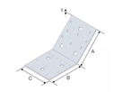 SIMPSON Strebenverbinder AB105-135GR 103x103x90x3mm, verzinkt - Holzverbinder
