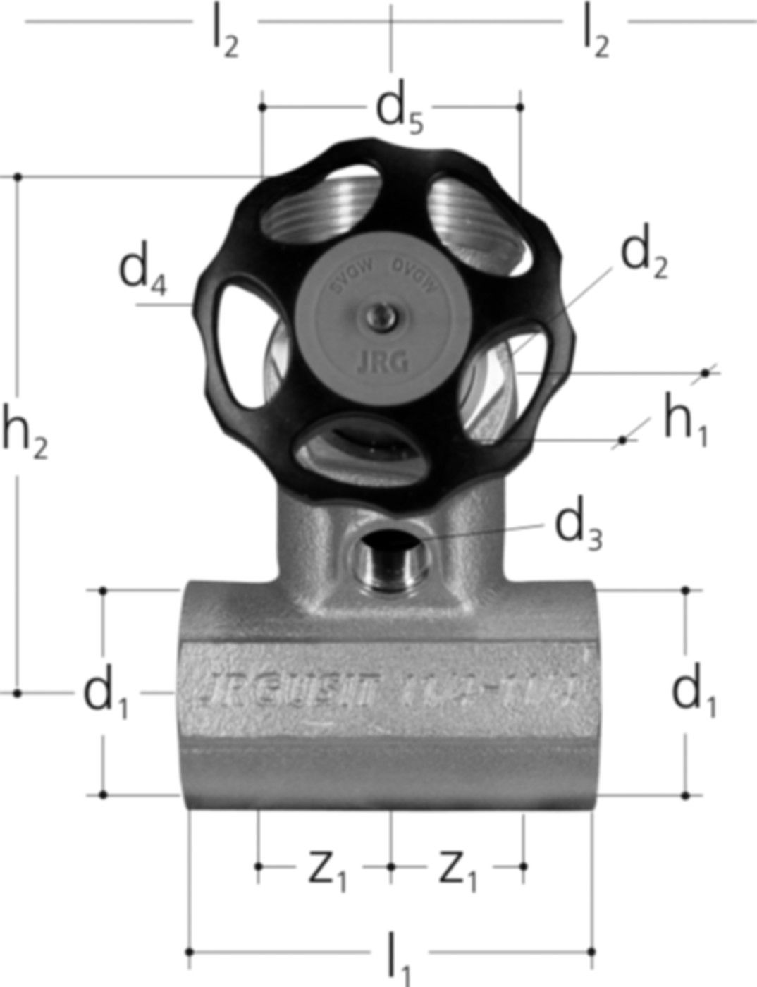 Batterieventil 11/4"-32 5120.220 G 2", ohne Verschraubungen - JRG Armaturen
