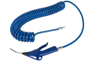 CEJN Duckluftspiralschlauch Set PUR mit Blaspistole ø 6.5x10 6 m - Druckluftschläuche, Aufroller
