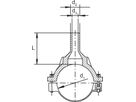 Stutzenschelle SA (Karton à 5 Stk.) d 225/ 63mm 612 765 - Frialen Elektroschweissfittinge