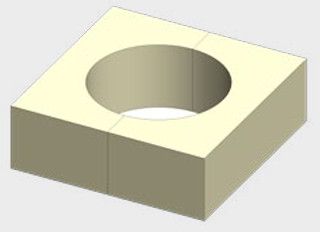 Multi-Befestigungskonsole Dämmung PIR 600x600mm , Dicke 130-300 mm - INOXTECH-Handlauf-/Geländer-System