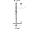 Element für Waschtisch mit Einlocharmatur, Typ 98/82 111.492.00.2 - Geberit-Duofix