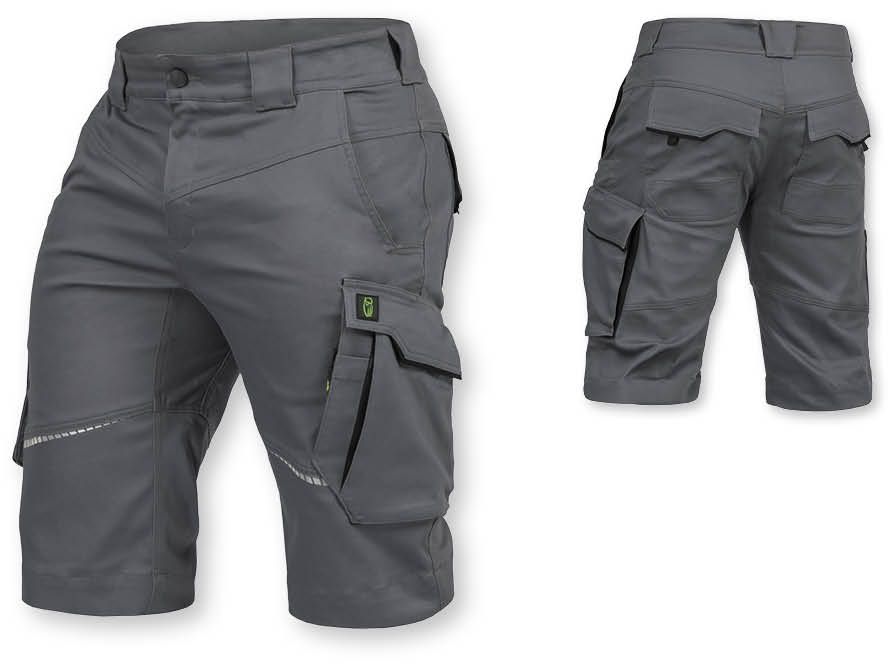 Shorts Leib Wächter Herren grau/schwarz, Gr. 50 - Textilien