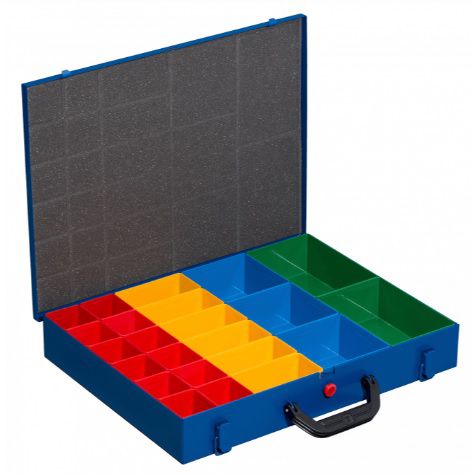 ALLIT Sortimentskoffer Euro Plus Pro M 44H-23, blau - Werkzeugkoffer,Sortimentskoffer,Behälter