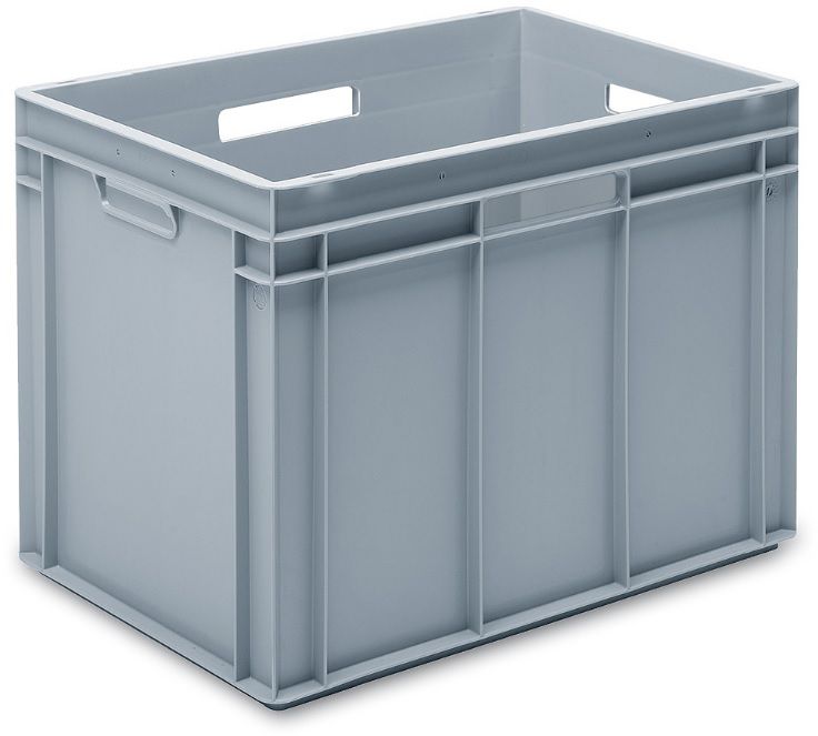 Rako-Behälter, mit Griffloch, grau 600x400x425 mm 90 Lt - Utz Behälter