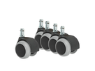 Möbelrollenset weich mit Einschlagstift 10/11 mm, Set à 5 stk - Transportrollen