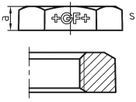 Gegenmutter 310 V 21/2" 770 310 210 - GF verz. Tempergussfittings